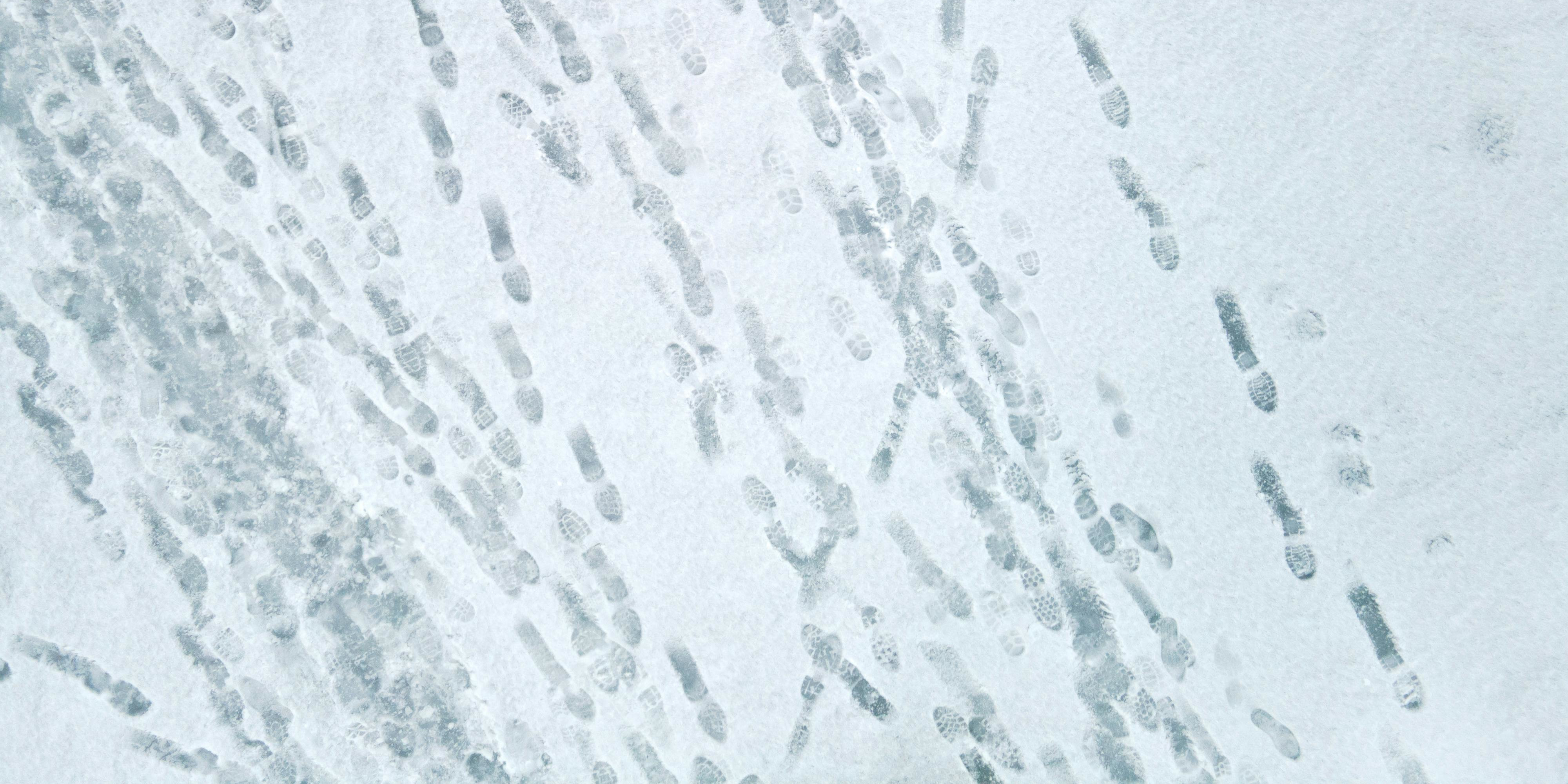 Footsteps in the snow